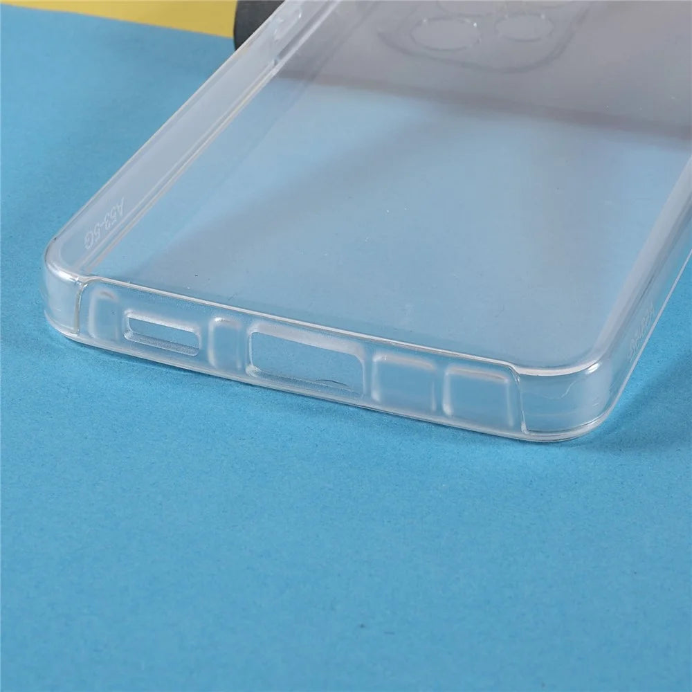 Super Clear 2-in-1 Hard PC Back+PET Front Cover+TPU Edge Hybrid Mobile Phone Case Phone Shell for Samsung Galaxy A53 5G - 5