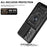 Hard PC Soft TPU Slide Lens Protection Scratch-Resistant Cover with Car Mount Kickstand for Samsung Galaxy A33 5G - Black - 2