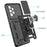 Hard PC Soft TPU Slide Lens Protection Scratch-Resistant Cover with Car Mount Kickstand for Samsung Galaxy A33 5G - Black - 6
