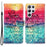 PU Leather Shockproof Phone Cover 3D Pattern Printing Stand Phone Case with Wallet Strap for Samsung Galaxy S22 Ultra 5G - Never Stop Dreaming - 1