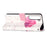 PU Leather Shockproof Phone Cover 3D Pattern Printing Stand Phone Case with Wallet Strap for Samsung Galaxy S22 5G - Flower - 5
