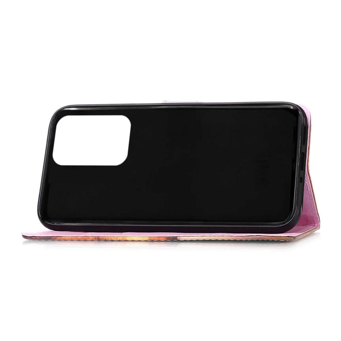 Pattern Printing Stand Wallet Cover Protector PU Leather All-round Protection Phone Case with Hand Strap for Samsung Galaxy A53 5G - Baby Panda - 5