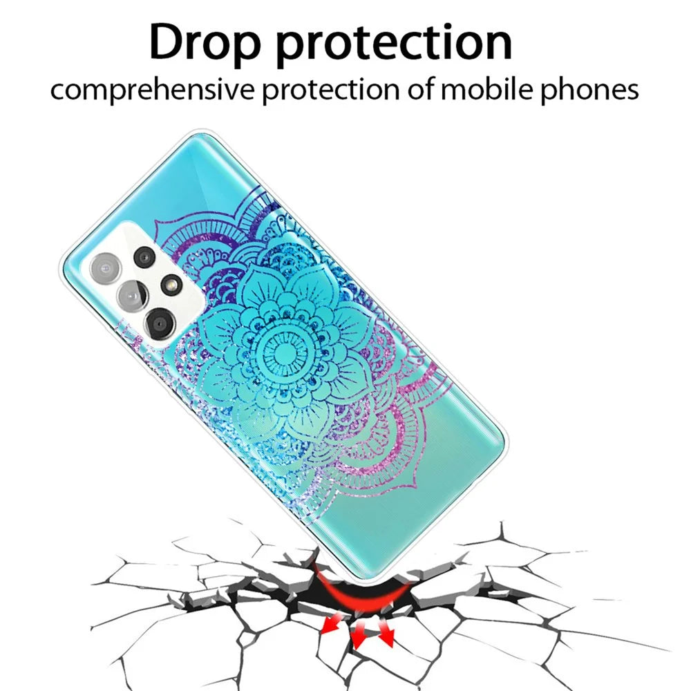 Mandala Pattern Printing Scratch-resistant TPU Phone Case Cover for Samsung Galaxy A53 5G - Style B - 3