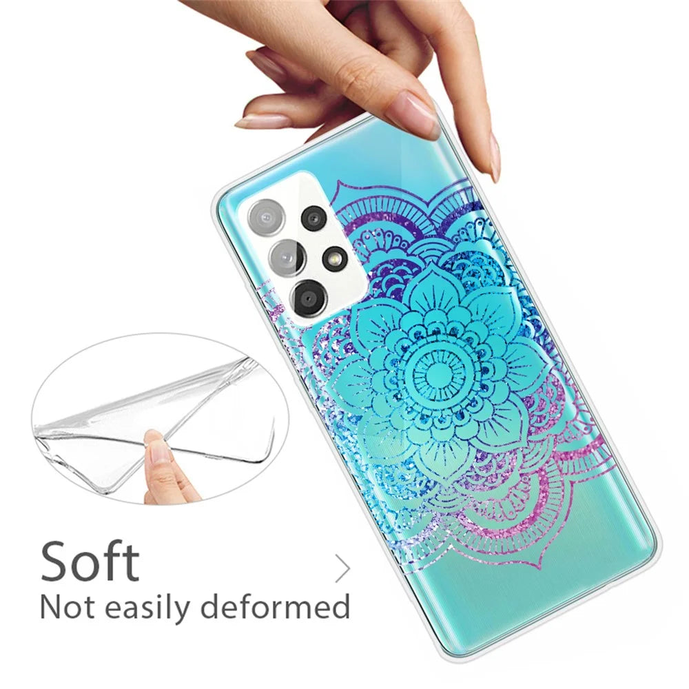 Mandala Pattern Printing Scratch-resistant TPU Phone Case Cover for Samsung Galaxy A53 5G - Style B - 4