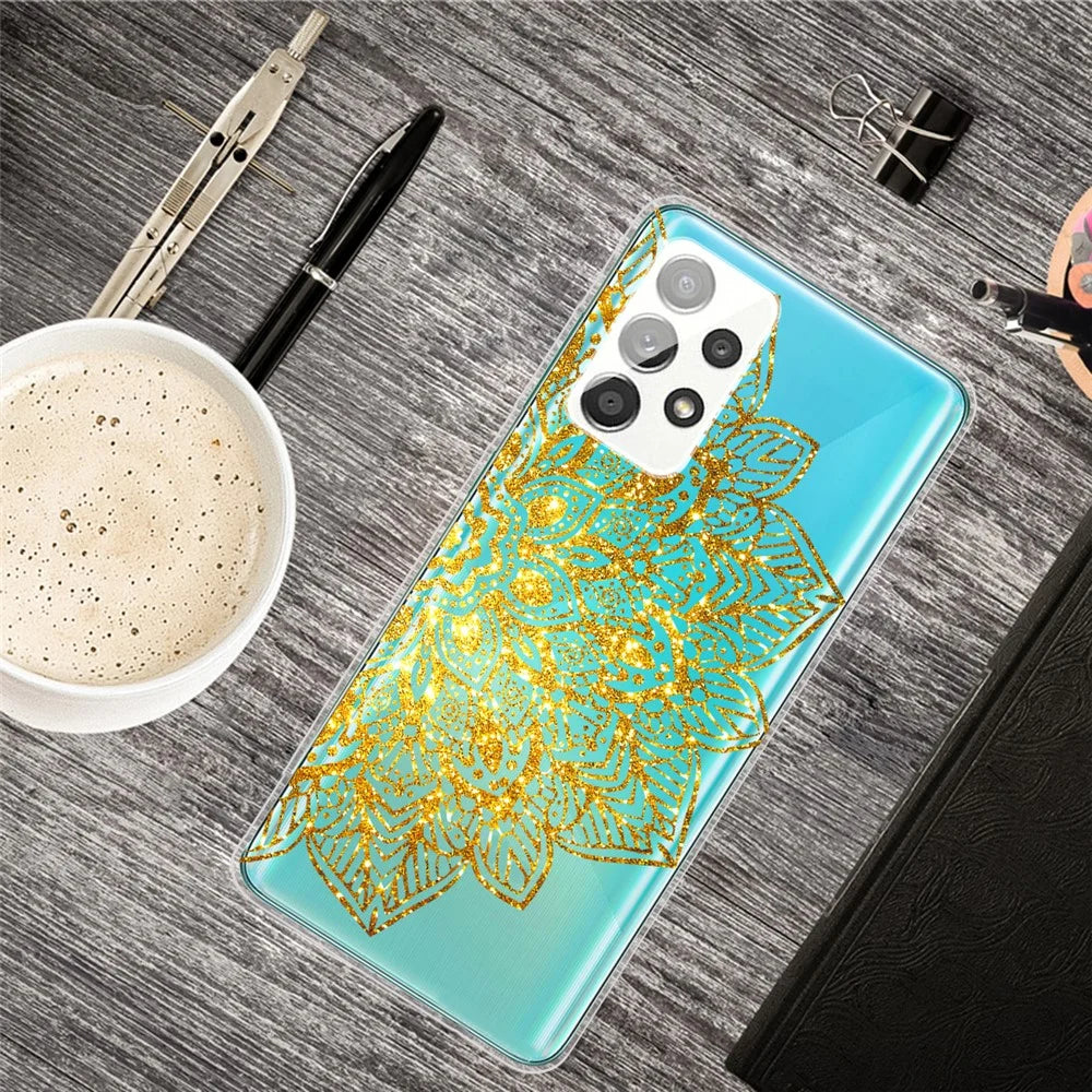 Mandala Pattern Printing Non-deformable TPU Phone Case Cover for Samsung Galaxy A52 4G / 5G / A52s 5G - Style I - 2