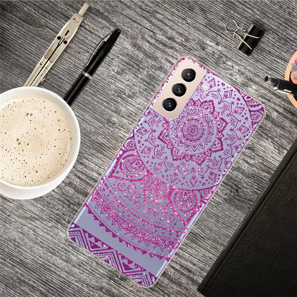 Lightweight Mandala Pattern Printing Soft TPU Phone Case Cover Back Protective Shell for Samsung Galaxy S22 5G - Style A - 2