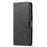 LC.IMEEKE Textured Wallet PU Leather Well-protected Flip Folio Stand Case Mobile Phone Case Cover for Samsung Galaxy S22+ 5G - Black - 2