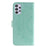 Imprinted Mandala Flower Stand Wallet Function PU Leather Phone Folio Flip Cover Case with Strap for Samsung Galaxy A73 5G - Green - 2