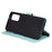 Imprinted Mandala Flower Stand Wallet Function PU Leather Phone Folio Flip Cover Case with Strap for Samsung Galaxy A73 5G - Green - 5