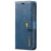 DG.MING Split Leather Wallet Full Protection Cover Shell Detachable 2-in-1 TPU Inner Phone Case for Samsung Galaxy S22+ 5G - Blue - 2