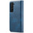 DG.MING Split Leather Wallet Full Protection Cover Shell Detachable 2-in-1 TPU Inner Phone Case for Samsung Galaxy S22+ 5G - Blue - 3
