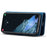 DG.MING Split Leather Wallet Full Protection Cover Shell Detachable 2-in-1 TPU Inner Phone Case for Samsung Galaxy S22+ 5G - Blue - 5