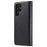 DG.MING Split Leather Case for Samsung Galaxy S22 Ultra 5G Detachable 2-in-1 Wallet Phone Cover with Stand - Black - 3