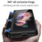 GKK Magnetic Folding Hinge All-inclusive Hard PC Phone Case Kickstand Protective Cover for Samsung Galaxy Z Fold3 5G - Black - 4