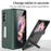 GKK Magnetic Folding Hinge All-inclusive Hard PC Phone Case Kickstand Protective Cover for Samsung Galaxy Z Fold3 5G - Black - 7