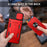 Kickstand Hard PC Soft TPU Shockproof Phone Cover with Card Holder and Slide Camera Cover for Samsung Galaxy A22 5G (EU Version) - Blackish Green - 5