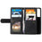 Shockproof Mobile Phone Wallet Phone Case Zipper Pocket Stand Phone Cover with Carrying Strap for Samsung Galaxy S22 5G - Black - 4
