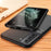 Car Mount Holder Metal Sheet Imprinting PU Leather + TPU Phone Case Shell for Samsung Galaxy S21+ 5G - Blue - 4