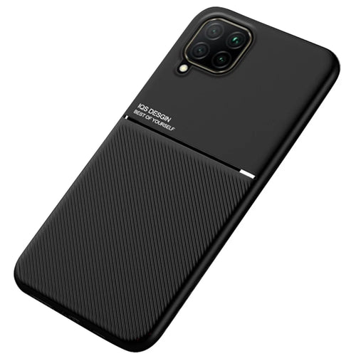 Business Style Shockproof Phone Case TPU + PU Leather Coated Protective Cover for Samsung Galaxy A22 4G (EU Version)/M32 (Global Version) - Black - 1