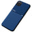Shockproof Phone Case TPU + PU Leather Coated Anti-fall Protective Cover for Samsung Galaxy A22 5G (EU Version) - Blue - 1