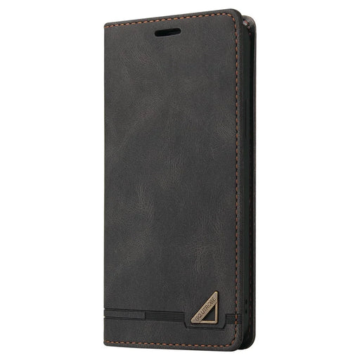 GQ.UTROBE 008 Series RFID Blocking PU Leather Cover Skin Touch Magnetic Auto-absorbed Anti-fall Phone Case with Stand Wallet for Samsung Galaxy S22 Ultra 5G - Black - 2