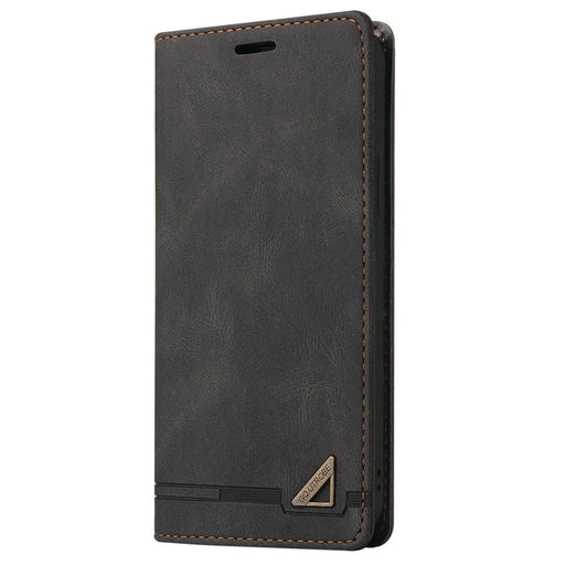 GQ.UTROBE 008 Series Stand Wallet Function RFID Blocking Anti-swiping Phone Case Skin Touch PU Leather Magnetic Auto-absorbed Cover for Samsung Galaxy A33 5G - Black - 2