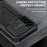 R-JUST 2nd Generation Kickstand Design Sliding Camera Cover Anti-fall Dust-proof Metal+Silicone+PC Case with Built-in Tempered Glass Screen Protector for Samsung Galaxy S22+ 5G - Black - 2