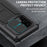 R-JUST 2nd Generation for Samsung Galaxy S22 Ultra 5G Phone Case Sliding Camera Cover Anti-drop Phone Cover Kickstand with Built-in Tempered Glass Screen Protector - Black - 2
