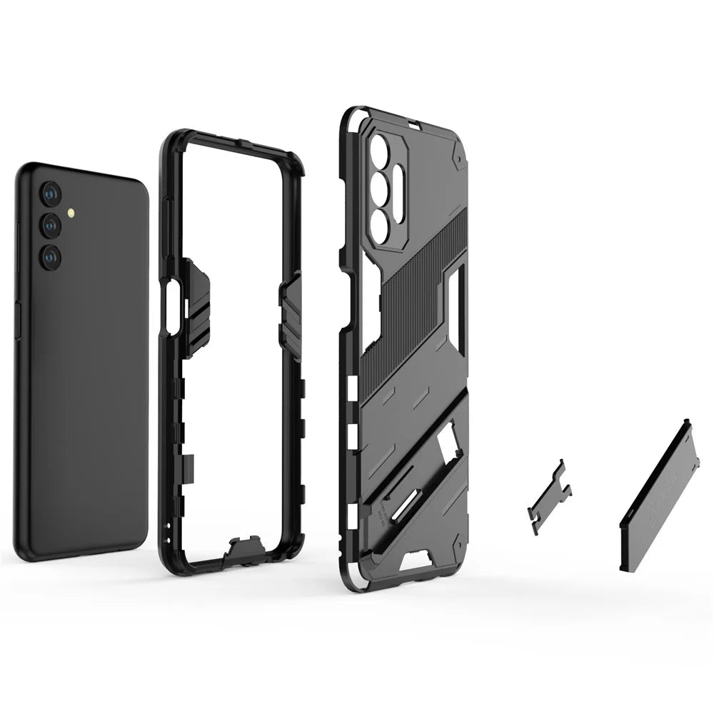 Shockproof Hybrid TPU + PC Cover Protective Phone Case with Kickstand for Samsung Galaxy A13 5G - Black - 6
