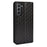 Imprinting 3D Rhombus Foldable Stand Leather Case Folio Flip Wallet Phone Case for Samsung Galaxy S21 FE 5G - Black - 3