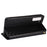 Imprinting 3D Rhombus Foldable Stand Leather Case Folio Flip Wallet Phone Case for Samsung Galaxy S21 FE 5G - Black - 5