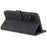 AZNS Magnetic Clasp Leather Case Scratch-resistant Wallet Stand Phone Cover for Samsung Galaxy A12 - Black - 5