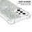 LE1 Series Glittering Sequins Quicksand TPU Cover Shell Drop-Proof Phone Protective Case for Samsung Galaxy A53 5G - Silver/Heart - 3