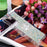 LE1-2 Series Quicksand Ring Kickstand TPU Cover Glittering Sequins Shiny Phone Protective Case for Samsung Galaxy A53 5G - Silver/Heart - 6