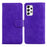 PU Leather + TPU Folio Flip Phone Case Solid Color Anti-scratch Shell with Stand Wallet for Samsung Galaxy A53 5G - Purple - 1