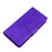 PU Leather + TPU Folio Flip Phone Case Solid Color Anti-scratch Shell with Stand Wallet for Samsung Galaxy A53 5G - Purple - 5