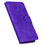 PU Leather + TPU Folio Flip Phone Case Solid Color Anti-scratch Shell with Stand Wallet for Samsung Galaxy A53 5G - Purple - 6