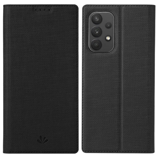 VILI DMX Series PU Leather Stand Mobile Phone Case Shock-absorbing Auto Magnetic Closed Phone Cover with Card Slot for Samsung Galaxy A33 5G - Black - 1