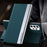 Folio Flip Anti-scratch Shockproof PU Leather Stand Phone Case for Samsung Galaxy A73 5G - Green - 2