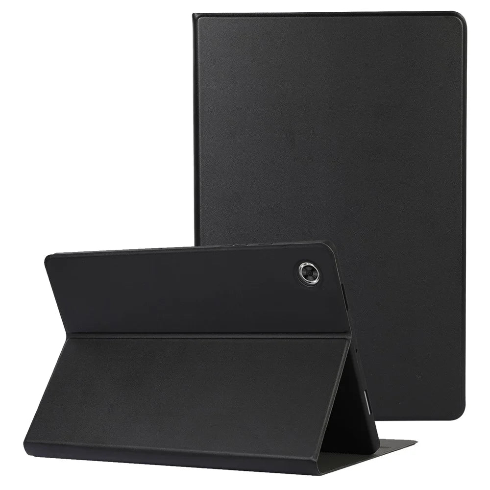 For Samsung Galaxy Tab A8 10.5 (2021) / A8 10.5 (2022) Anti-fall Folio Flip PU Leather Tablet Protective Case Cover with Stand - Black - 1