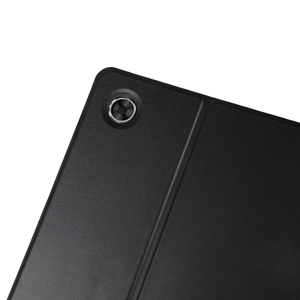 For Samsung Galaxy Tab A8 10.5 (2021) / A8 10.5 (2022) Anti-fall Folio Flip PU Leather Tablet Protective Case Cover with Stand - Black - 7