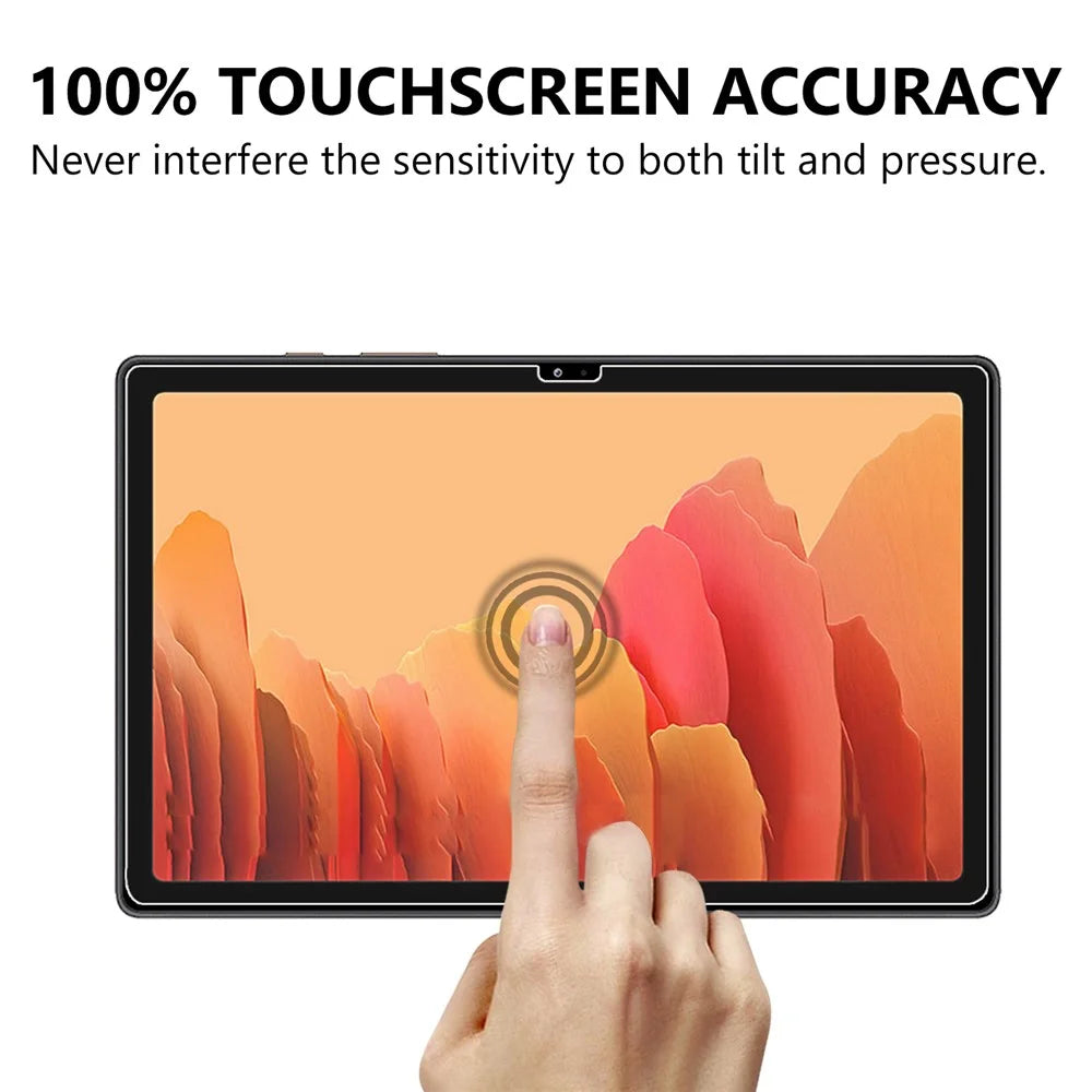 For Samsung Galaxy Tab A8 10.5 (2021) / A8 10.5 (2022) Flexible Clear TPU Reinforced Corner Phone Case with Tempered Glass Screen Protector - 4
