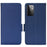 Litchi Texture Scratch Resistant Phone Case PU Leather Folio Flip Wallet Cover with Stand for Samsung Galaxy A53 5G - Dark Blue - 1
