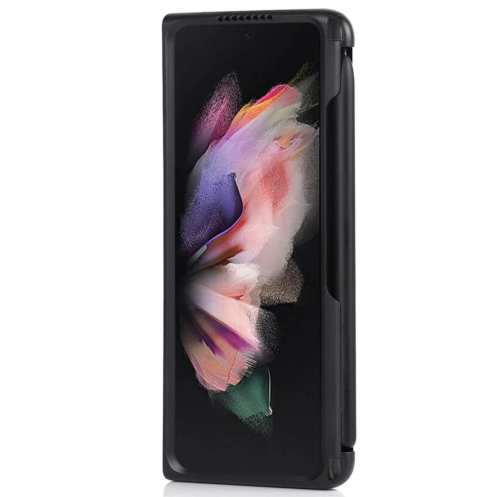 Anti-scratch Hard PC Folding Phone Case with Stylus Pen Slot for Samsung Galaxy Z Fold3 5G - 2