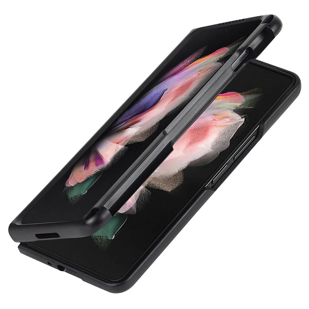 Anti-scratch Hard PC Folding Phone Case with Stylus Pen Slot for Samsung Galaxy Z Fold3 5G - 5