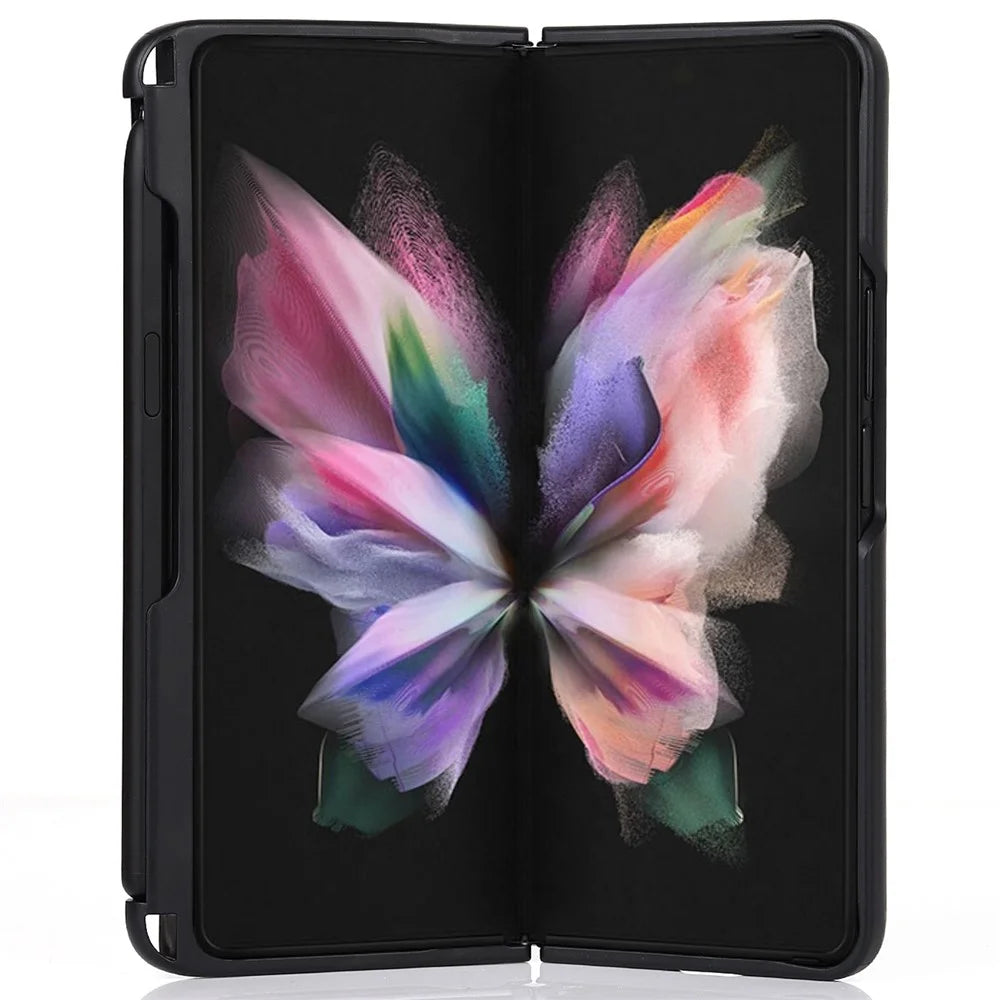 Anti-scratch Hard PC Folding Phone Case with Stylus Pen Slot for Samsung Galaxy Z Fold3 5G - 6