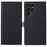 VILI K Series Magnetic Closure Drop-proof Stand Wallet Leather Mobile Phone Case Shell for Samsung Galaxy S22 Ultra 5G - Black - 1