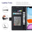 VILI K Series Magnetic Closure Drop-proof Stand Wallet Leather Mobile Phone Case Shell for Samsung Galaxy S22 Ultra 5G - Black - 3