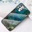 Tempered Glass + PC + TPU Well-protected Anti-scratch Marble Pattern Phone Case Shell for Samsung Galaxy A33 5G - Emerald Marble - 2