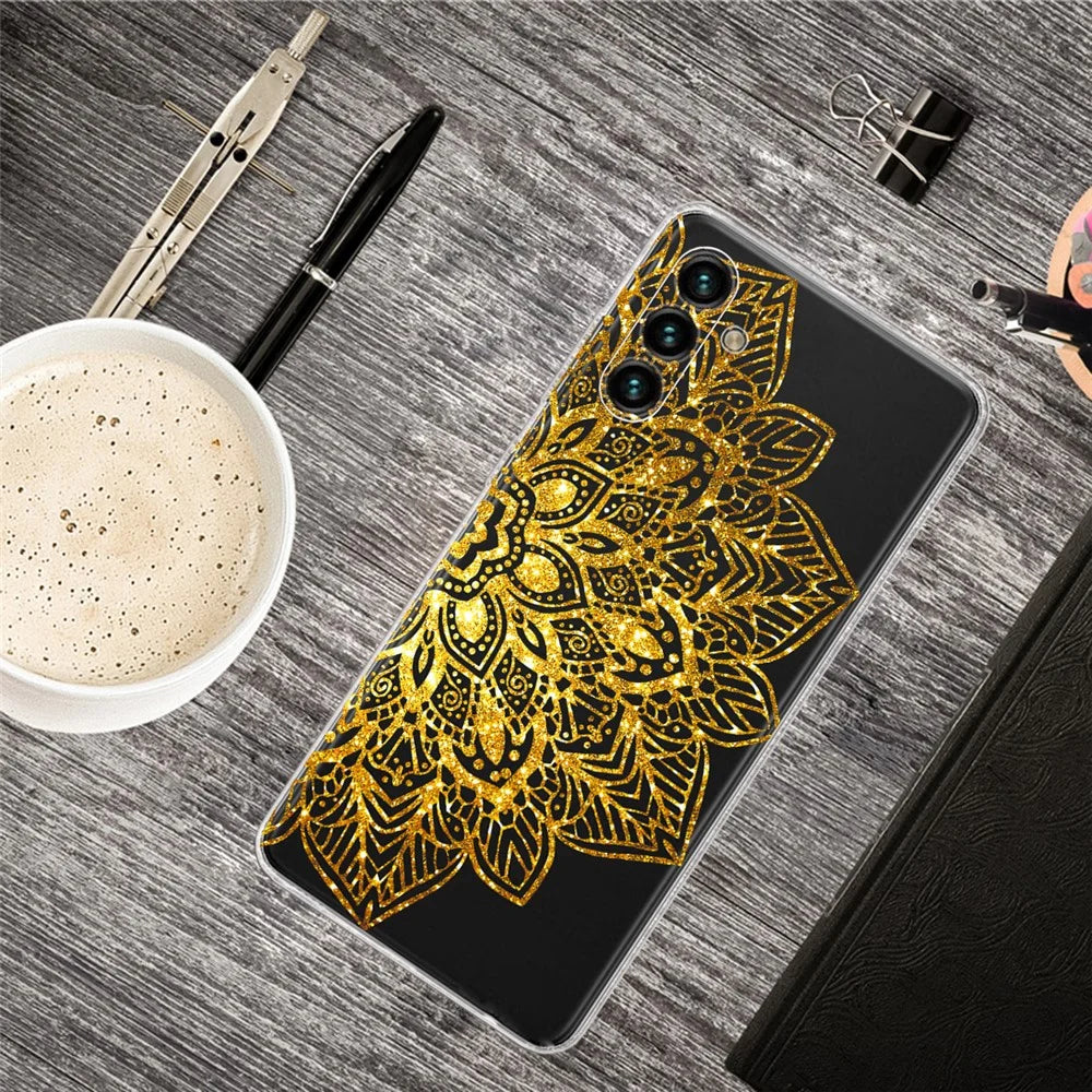 For Samsung Galaxy A13 5G / A04s 4G (164.7mm) Lace Pattern Printing TPU Case Phone Protective Cover - Style J - 4